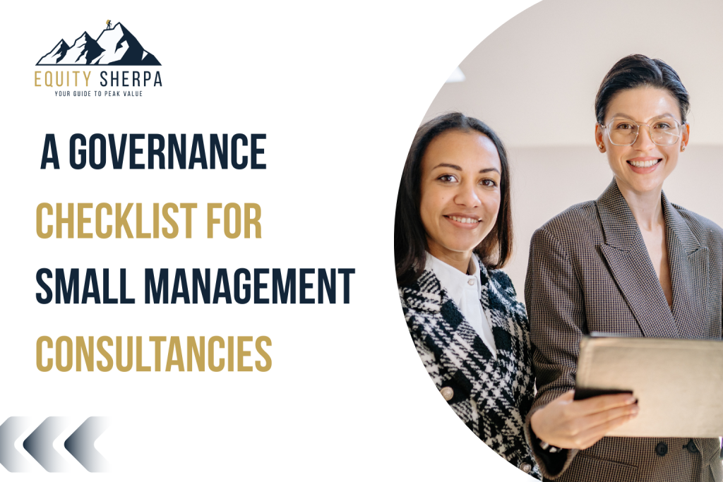 Governance Checklist for Small Management Consultancies