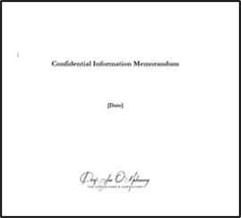Confidential Information for Consultancies
