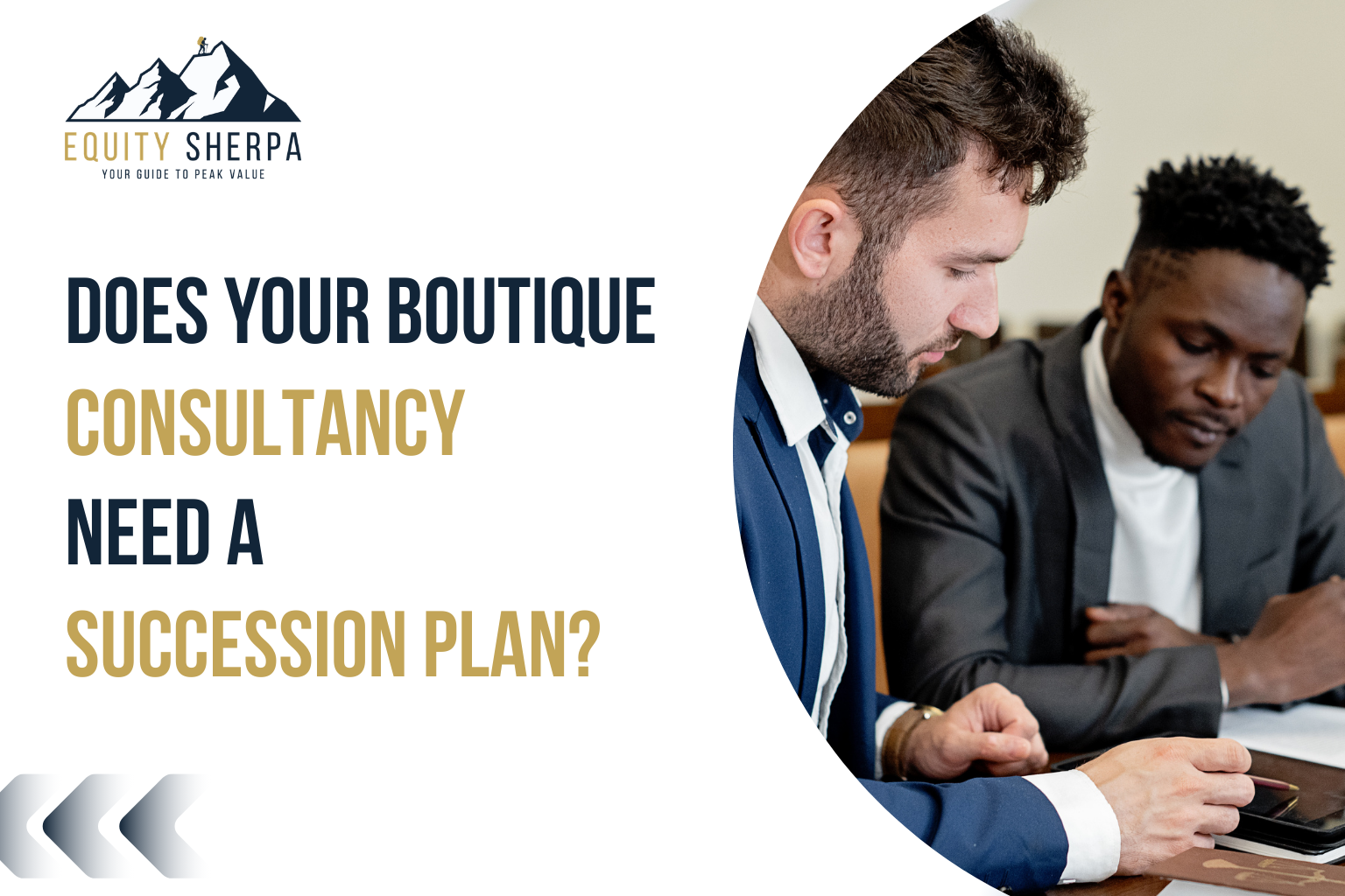 boutique consultancy need a succession plan